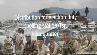 Distribution for Lok sabha election duty (polling station)Tsg headquarter/18-4-2024