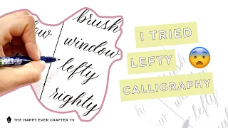 I tried calligraphy with my left hand – Here's how it went