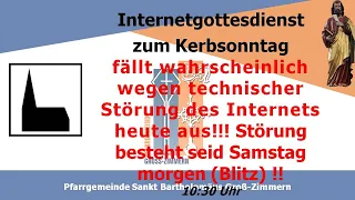 Kath. Gottesdienst zum Kerbsonntag (27.08.2023 10:30 Uhr) St. Bartholomäus Gr.-Zimmern