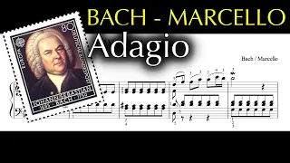 Bach-Marcello: Adagio BWV 974 (with sheet music)