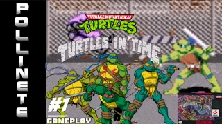 Gameplay: Las Tortugas Ninjas Turtles In Time #1