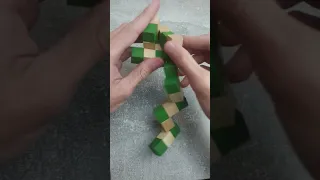 How to solve the Snake Cube Puzzle #shorts