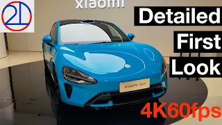 Xiaomi SU7 Exterior&Interior Detailed First Look in 4K60fps