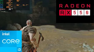 10100f i3 rx 550 god of war