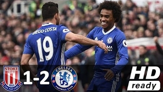 Stoke City vs Chelsea 1-2 - All Goals and Highlights - Premier League 2017 HD