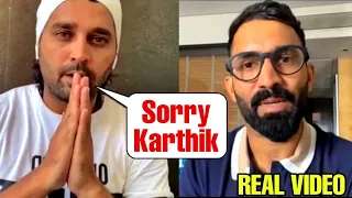 Murli Vijay say last sorry to dinesh kartik after retirement from cricket