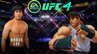 UFC4 Bruce Lee vs Street Fighter EA Sports UFC 4