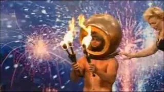 Britains Got Talent 2009 - Merlin (Underwater Juggling Act with Fire) *HD*