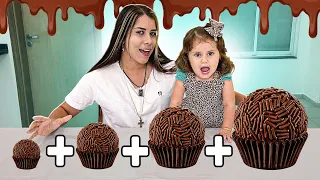 A CADA RODADA O BRIGADEIRO CRESCE! DESAFIO COM MINHA IRMÃZINHA (Passamos mal)