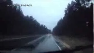 ДТП авария Вынесло на встречку на скользкой дороге Владимир август 2013. аварии на видеорегистратор