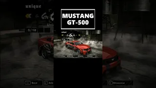 Customizing FORD MUSTANG GT-500 | Need for Speed Most Wanted 2005