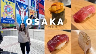 Osaka, Japan Food Tour Vlog! Best Michelin Star Sushi Omakase, Juiciest chicken in Japan