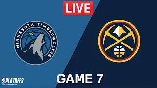 NBA LIVE! TIMBERWOLVES vs NUGGETS GAME 7 | May 19, 2024 | 2024 NBA Playoffs Live 2K