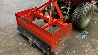 RK24 removing backhoe setting up box blade