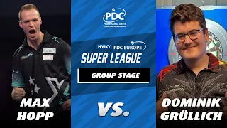 Max Hopp vs. Dominik Grüllich 🎯2023 HYLO Super League | Group Stage | FULL MATCH