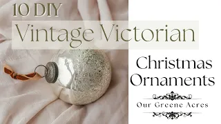 $1-$2 VICTORIAN VINTAGE DIY CHRISTMAS ORNAMENTS & HANG TAGS