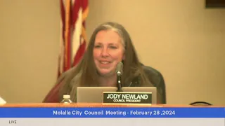 Molalla City Council Meeting- February 28, 2024