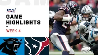 Panthers vs. Texans Week 4 Highlights | NFL 2019