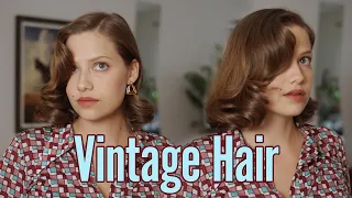 Easy Vintage Hairstyle For Short Hair