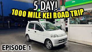 1000 Mile Road Trip In My Honda Life Kei Car - EPISODE 1