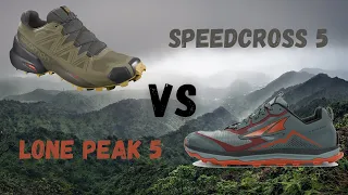Salomon SpeedCross 5 vs Altra Lone Peak 5