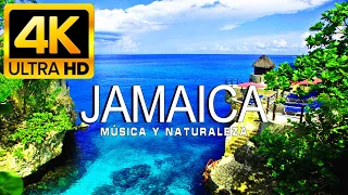 VOLANDO SOBRE JAMAICA 4K | Increíble paisaje natural hermoso con música relajante |VÍDEO 4K ULTRA HD