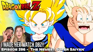 GOTEN BECOMES A SUPER SAIYAN FOR THE FIRST TIME EVER!! Girlfriend's Reaction DBZ Episode 206