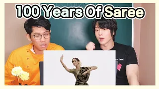 We are Amazed by Indian Beauty Tradition! | Koreans React to 【100 Years Of Indian Saree】