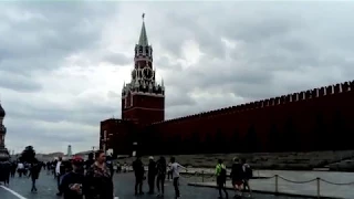 Спасская башня Московского Кремля полдень 26.06.2017.