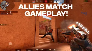 STANDOFF 2 | Full Allies Match Gameplay! 🤎😳🍑 (+15 Kills With New Gold Combo)