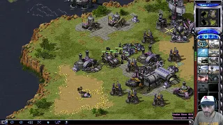 Red Alert 2 Gameplay - Tsunamy Map pvp 4 Players Free for all