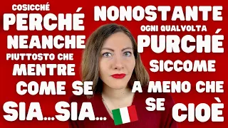 Tutte le CONGIUNZIONI italiane più USATE dai MADRELINGUA | Impara a Parlare Fluentemente Italiano 🇮🇹