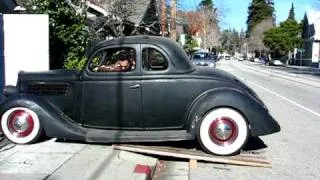 1935 Ford 5W Coupe Hot Rod Out of the Garage for the First Time!