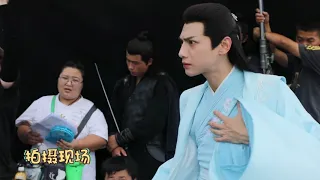 ENG SUB[BEHIND THE SCENES]Shangguan Tou got stabbed/AND THE WINNER IS LOVE/LUO YUNXI/CHEN YUQI