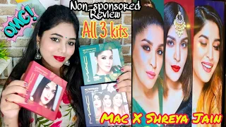 Mac X Shreya Jain Full Festive Collection Kit/ Non Sponsored Review and Swatches/All 3 kits swatches