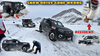 Worst snow drive experience | Almost every vehicle stuck