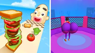 ✅ Twerk 🆚 Sandwich Runner  - Top Free Game iOS,AndroidWalkthrough Mobile Gameplay All Levels Ad game