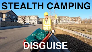 Stealth Camping Disguised As Construction Worker