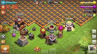 OMG!! X500EARTHQUAKE SPELL max level VS WALL Level 11 in coc, COC Private Server   YouTube