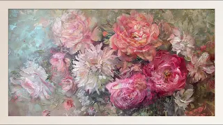 Floral Paintings | Spring Painting | TV Art | Matted | No Audio | Screensaver | Samsung Frame