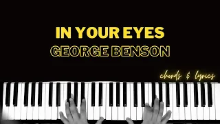 In Your Eyes - George Benson | Piano Cover Accompaniment Backing Track Karaoke Chords Tutorial Chord