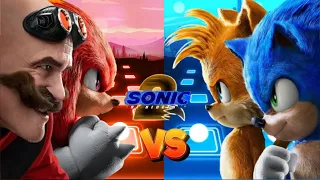 Dr. Eggman & Knuckles The Echidna 🆚 Sonic The Hedgehog & Tails The Fox || Coffin Dance 🎯🎶