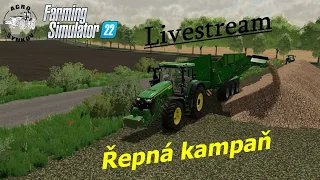 FS22 , Livestream Agro Synkov - řepná kampaň