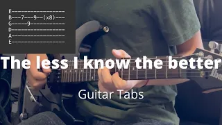 The less I know the better by Tame Impala | Guitar Tabs