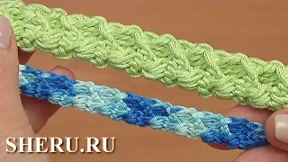 Вязание крючком шнура гусенички Урок 99 Crochet Romanian Point Lace Cord