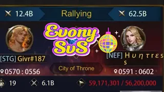 Evony: STG 187 Vs NEF 68 Throne Battle