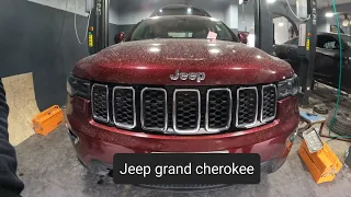 replacing bushing upper control arm - lower ball joint ... jeep grand cherokee 2016 - 2021