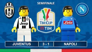 Juventus Napoli 3-1 • Tim Cup 2017 (28/02/2017) goal highlights sintesi Lego Calcio Coppa Italia