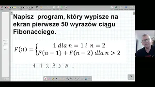 Ciąg Fibonacciego Iteracyjnie(implementacja w Pythonie)