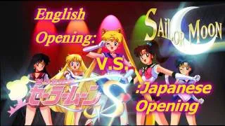 Sailor Moon Opening Mash-up (English V.S. Japanese)
